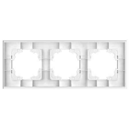 Рамка 3-м Афина стеклянная бел. UNIVersal 2244 Рамка 3-м Афина стеклянная бел. UNIVersal 2244