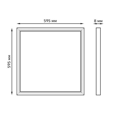 Светильник светодиодный 40Вт 6500К IP20 1300лм 595х595мм ДВО офисный небо GAUSS 846511340 Светильник светодиодный 40Вт 6500К IP20 1300лм 595х595мм ДВО офисный небо GAUSS 846511340