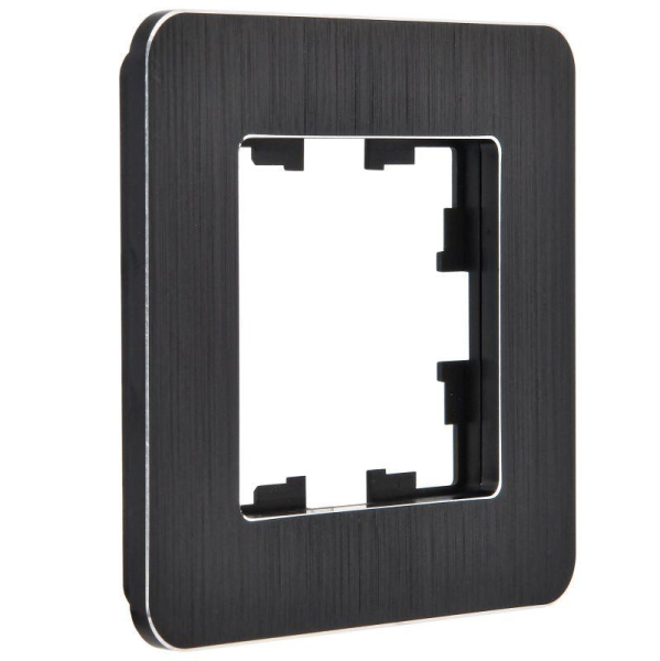 Рамка 1-м BRITE РУ-1-1-Бр метал. черн. RE AL IEK BR-M12-M-21-K02 Рамка 1-м BRITE РУ-1-1-Бр метал. черн. RE AL IEK BR-M12-M-21-K02