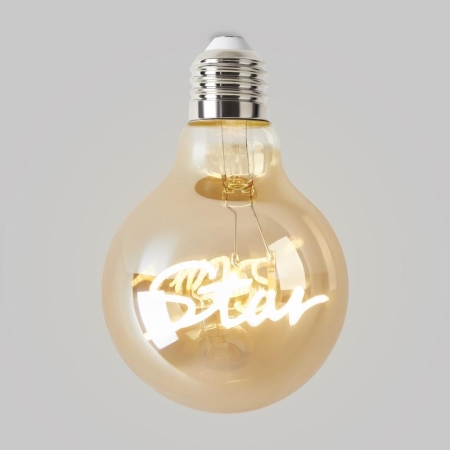 Лампа светодиодная филаментная Loft 271 G80 3Вт 2400К E27 Voltega 8583 Лампа светодиодная филаментная Loft 271 G80 3Вт 2400К E27 Voltega 8583