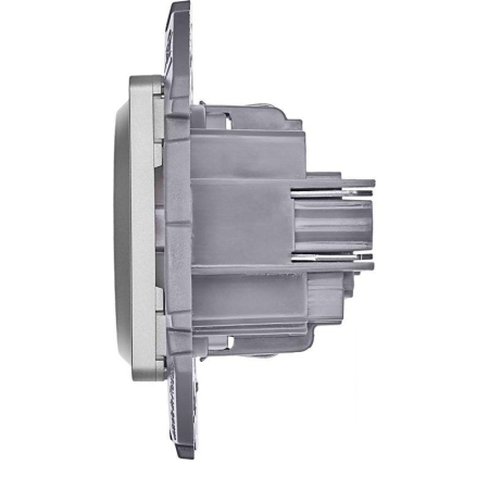 Розетка 1-м СП Inspiria 16А IP20 250В 2P+E защ. шторки немецк. стандарт механизм алюм. IEK 673732 Розетка 1-м СП Inspiria 16А IP20 250В 2P+E защ. шторки немецк. стандарт механизм алюм. IEK 673732