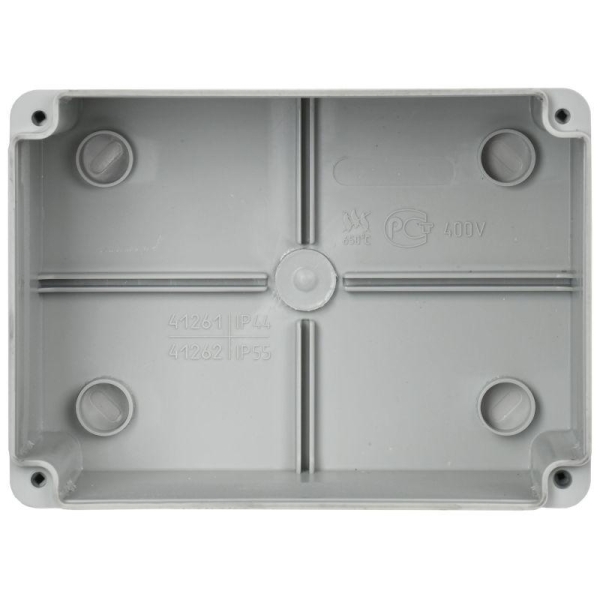 Коробка распаячная ОП 150х110х85 IP55 КМ41262 сер. IEK UKO11-150-110-085-K41-55S Коробка распаячная ОП 150х110х85 IP55 КМ41262 сер. IEK UKO11-150-110-085-K41-55S