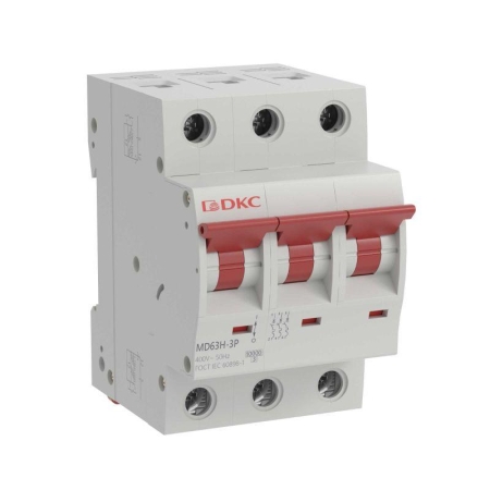 Выключатель автоматический модульный 3п C 63А 10кА max типа MD63H YON MD63H-3PC63 Выключатель автоматический модульный 3п C 63А 10кА max типа MD63H YON MD63H-3PC63