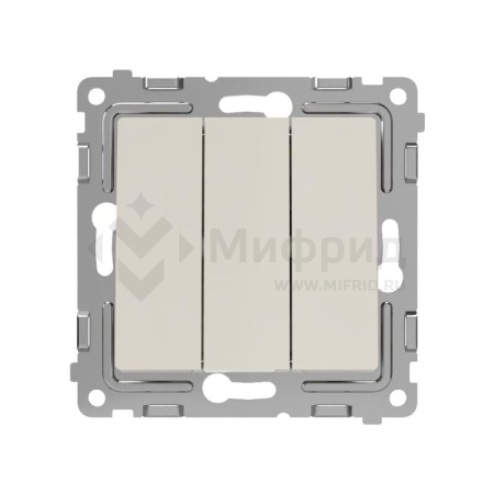 Выключатель 3-кл. СП Pixel 10А IP20 механизм беж. TOKOV ELECTRIC TKE-PX-V3-C02