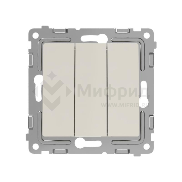 Выключатель 3-кл. СП Pixel 10А IP20 механизм беж. TOKOV ELECTRIC TKE-PX-V3-C02
