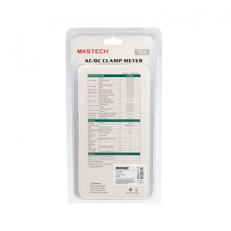 Клещи токовые MS-2138 Mastech 13-1311 Клещи токовые MS-2138 Mastech 13-1311