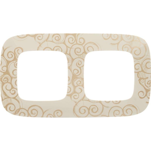 Рамка 2-м Valena Allure универсальная нарцисс золото Leg 754352 Рамка 2-м Valena Allure универсальная нарцисс золото Leg 754352