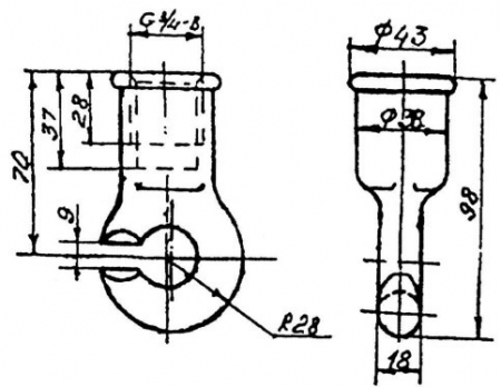 Ушко неразрезное (тип УФН 3/4") - КС-016