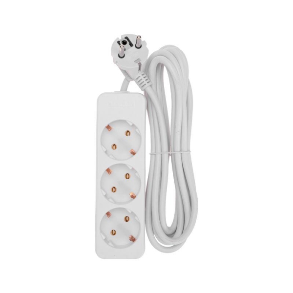 Удлинитель 3х3м с заземл. 3х0.75 бел. PROCONNECT 13-4209 Удлинитель 3х3м с заземл. 3х0.75 бел. PROCONNECT 13-4209