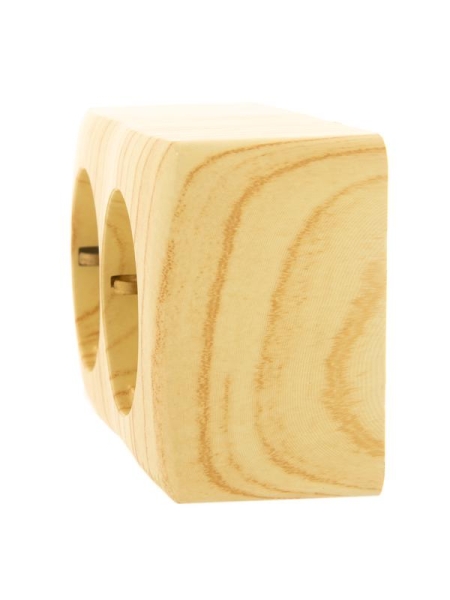 Розетка 2-м ОП Viola с заземл. беленый дуб LEZARD 751-5200-127 Розетка 2-м ОП Viola с заземл. беленый дуб LEZARD 751-5200-127