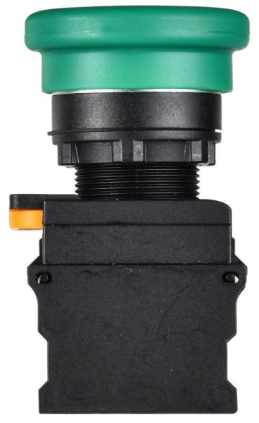 Кнопка "Грибок" d22мм 1НО+1НЗ MASTER с фиксацией зел. IEK MI-BG60-11M-3-21-K06