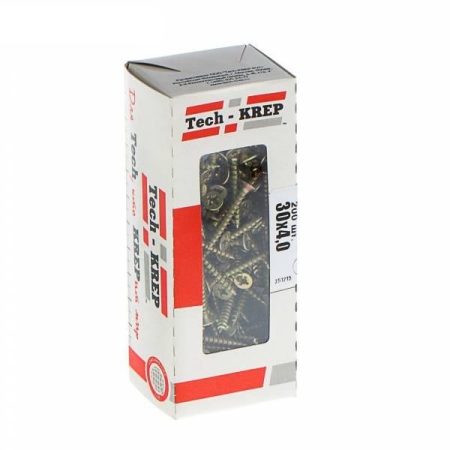 Саморез универсальный 30х4.0мм желт. (уп.200шт) Tech-Krep/Zitar 102243