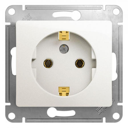 Розетка 1-м СП Glossa 16А IP20 с заземл. механизм перламутр. SE GSL000643 Розетка 1-м СП Glossa 16А IP20 с заземл. механизм перламутр. SE GSL000643
