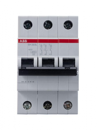 Выключатель автоматический модульный 3п C 20А 4.5кА SH203L C20 ABB 2CDS243001R0204 Выключатель автоматический модульный 3п C 20А 4.5кА SH203L C20 ABB 2CDS243001R0204