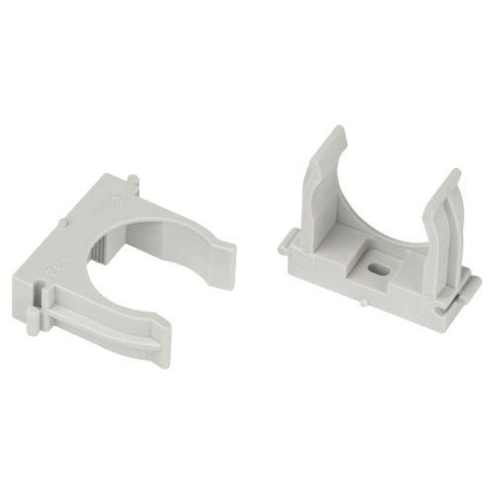 Держатель для труб (клипса) d32мм для прямого монтажа CLIP-32-G-MP сер. (уп.50шт) Эра Б0062106