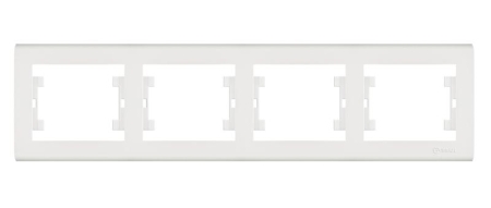 Рамка 4-м Manolya горизонт. бел. Makel 41001704