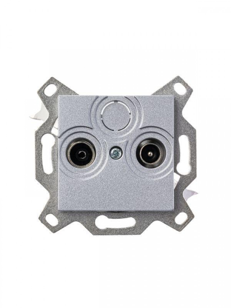 Розетка телевизионная проходная TV/R Levit 7дБ серебр. ABB 2CHH083607A6070
