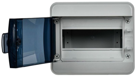Корпус КМПн-8 TEKFOR IP65 черн. прозр. дверь пластик. IEK TF5-KP72-N-08-65-K03-K02