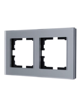 Рамка 2-местн. гориз. VESNA стекло асфальт матов. LEZARD 742-M6980-147 Рамка 2-местн. гориз. VESNA стекло асфальт матов. LEZARD 742-M6980-147