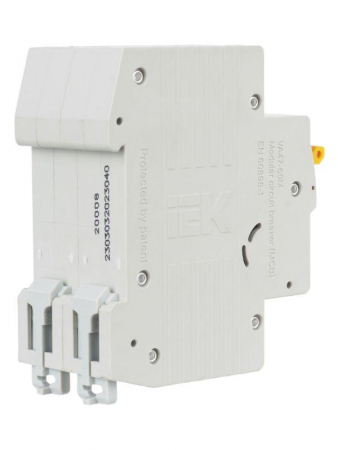 Выключатель автоматический модульный 2п C 40А 6кА ВА47-60M KARAT IEK MVA31-2-040-C Выключатель автоматический модульный 2п C 40А 6кА ВА47-60M KARAT IEK MVA31-2-040-C