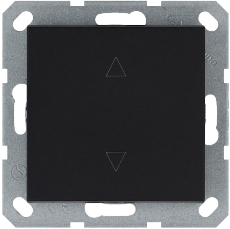 Выключатель для жалюзи 1-кл. 10А IP20 механизм черн. матовый soft touch Jasmart G3018PB Выключатель для жалюзи 1-кл. 10А IP20 механизм черн. матовый soft touch Jasmart G3018PB