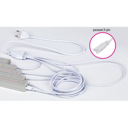 Разветвитель сетевой для фитолампы FITO 5х IEC C5 (3-pin) 2 м для подключения 5 светильников Эра Б0059055 Разветвитель сетевой для фитолампы FITO 5х IEC C5 (3-pin) 2 м для подключения 5 светильников Эра Б0059055