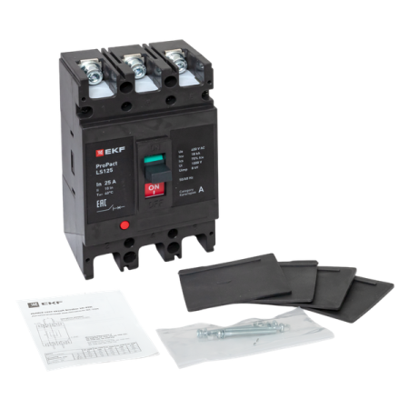 Выключатель автоматический 3п 25А 18кА LS125 ProPact EKF mccb-125-18-3-25-ls Выключатель автоматический 3п 25А 18кА LS125 ProPact EKF mccb-125-18-3-25-ls