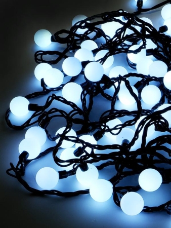 Гирлянда "Шарики" 15м OLDBL100-W-E 100 бел. светодиодов соединяемая до 3шт уличная SHLights 4690601004307 Гирлянда "Шарики" 15м OLDBL100-W-E 100 бел. светодиодов соединяемая до 3шт уличная SHLights 4690601004307