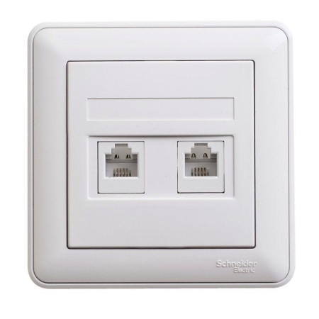 Розетка телефонная 2-м СП W59 RJ11 1А бел. SchE RSI-251TT-18(РСИ-251TT-18) Розетка телефонная 2-м СП W59 RJ11 1А бел. SchE RSI-251TT-18(РСИ-251TT-18)