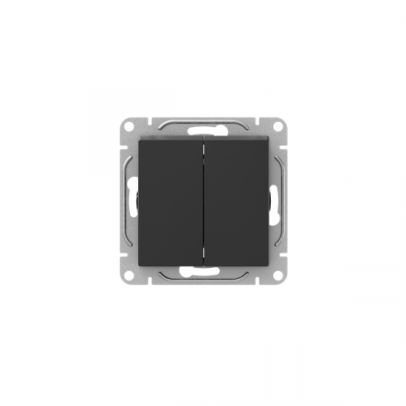 Выключатель 2-кл. СП Эпика механизм черн. EKF UP1-SWB-20 Выключатель 2-кл. СП Эпика механизм черн. EKF UP1-SWB-20
