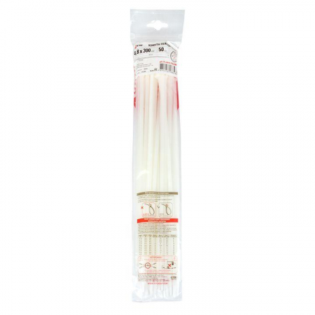 Хомут P6.6 4.8х300 FlexLock стандартный бел. (уп.100шт) PROxima EKF plc-fl-ctsw-4.8x300