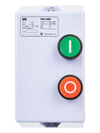 Контактор КМИ-10960 9А 380В/АС3 IP54 KARAT IEK KKM16-009-380-00 Контактор КМИ-10960 9А 380В/АС3 IP54 KARAT IEK KKM16-009-380-00