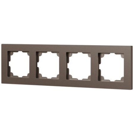 Рамка 4-м СП Accent 6-504-08 бронза Intro Б0063708