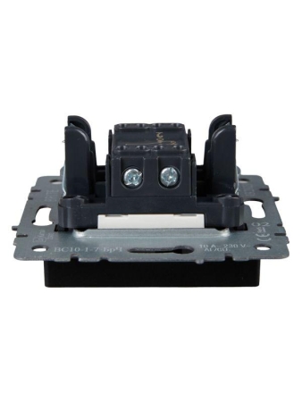 Выключатель проходной 1-кл. СП BRITE ВС10-1-7-БрЧ 10А с индик. механизм черн. IEK BR-V12-1-10-K02