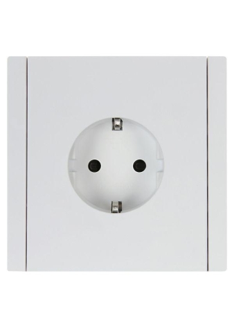 Розетка СП FORTE&PIANO FP213 16А с заземл. защ. шторки безвинт. крепл. бел. IEK FP-R14-16-1-K01