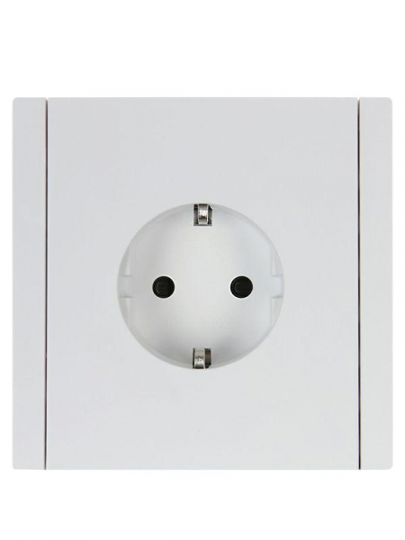 Розетка СП FORTE&PIANO FP215 16А с заземл. защ. шторки винт. крепл. бел. IEK FP-R14-16-K01