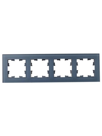 Рамка 4-м BRITE РУ-4-2-Бр стекло маренго матов. IEK BR-M42-G-31-K35