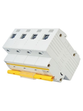 Выключатель автоматический модульный 4п C 100А 10кА ВА47-100 KARAT IEK MVA40-4-100-C Выключатель автоматический модульный 4п C 100А 10кА ВА47-100 KARAT IEK MVA40-4-100-C