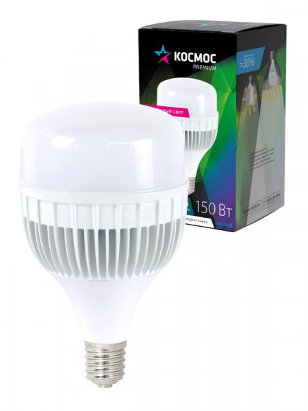 Лампа светодиодная KOSMOS premium HWLED 150Вт 4500К E40 175-265В КОСМОС KHWLED150WE4045 Лампа светодиодная KOSMOS premium HWLED 150Вт 4500К E40 175-265В КОСМОС KHWLED150WE4045