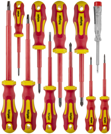 Набор отверток диэлектрических NHT-Otd01-H11 (11шт) Navigator 95262