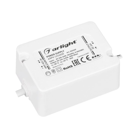 Блок питания ARPV-LV24020 24В 0.83А 20Вт IP67 пластик Arlight 033329 Блок питания ARPV-LV24020 24В 0.83А 20Вт IP67 пластик Arlight 033329