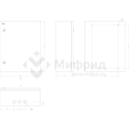 Корпус ЩМП-06 500х400х175 IP31 NO_SIMPLE_SHMP-06_IP31 метал. SIMPLE Эра Б0041657