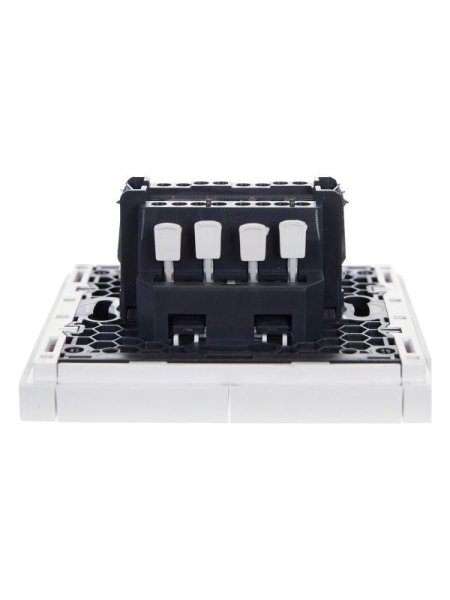 Выключатель проходной 2-кл. СП FORTE&PIANO 10А FP207 бел. IEK FP-V22-0-10-1-K01