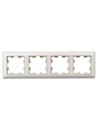 Рамка 4-м BRITE РУ-4-Бр беж./жемчуж. IEK BR-M42-12-1-K10