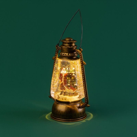 Фонарь декоративный Санта Клаус 1LED тепл. бел. 1.5Вт IP20 эффект снегопада с подсветкой Neon-Night 501-066