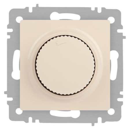 Светорегулятор поворотный СП Accent 6-401-02 600Вт 230В IP20 сл. кость Intro Б0063672