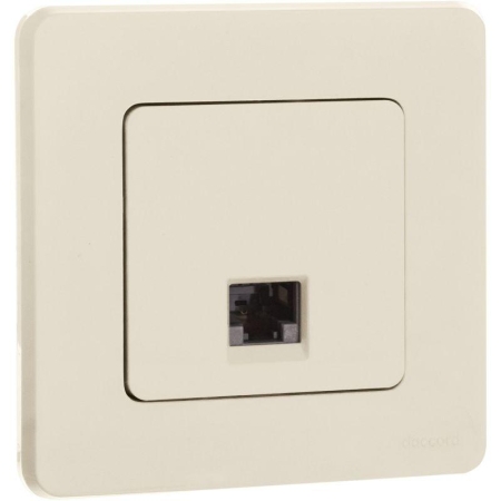 Розетка компьютерная Inspiria RJ45 кат.5E UTP сл. кость IEK 673826 Розетка компьютерная Inspiria RJ45 кат.5E UTP сл. кость IEK 673826