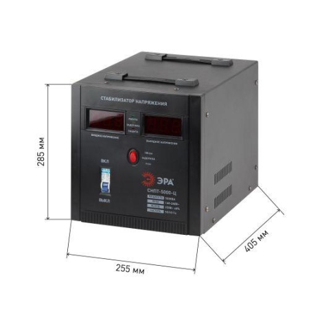 Стабилизатор напряжения СНПТ-5000-Ц переносной ц.д. 140-260В/220В 5000В.А ЭРА Б0020162