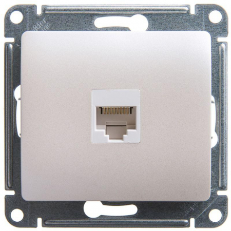Розетка компьютерная 1-м Glossa RJ45 кат.5E механизм перламутр. SE GSL000681K Розетка компьютерная 1-м Glossa RJ45 кат.5E механизм перламутр. SE GSL000681K