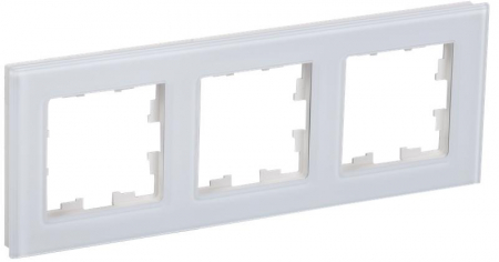 Рамка 3-м BRITE РУ-3-2-БрБ стекло бел. IEK BR-M32-G-K01 Рамка 3-м BRITE РУ-3-2-БрБ стекло бел. IEK BR-M32-G-K01